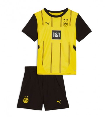 Borussia Dortmund Hjemmebanesæt Børn 2024-25 Kort ærmer (+ korte bukser)